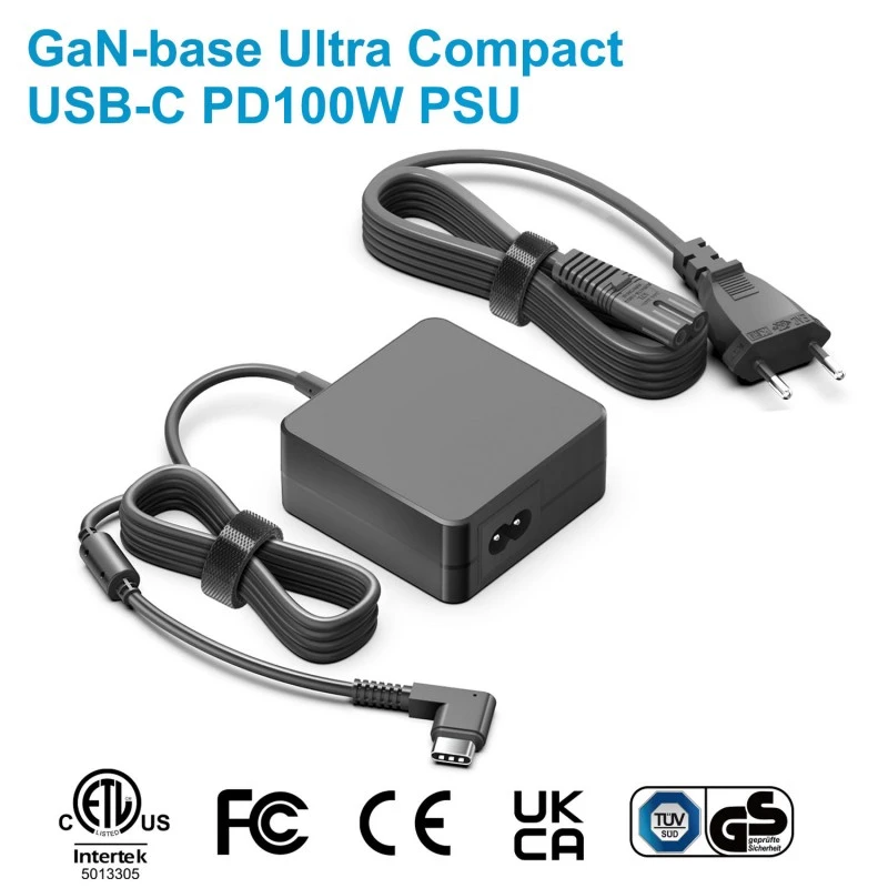 100 W GaN Square PD USB-C maitinimo adapteris
