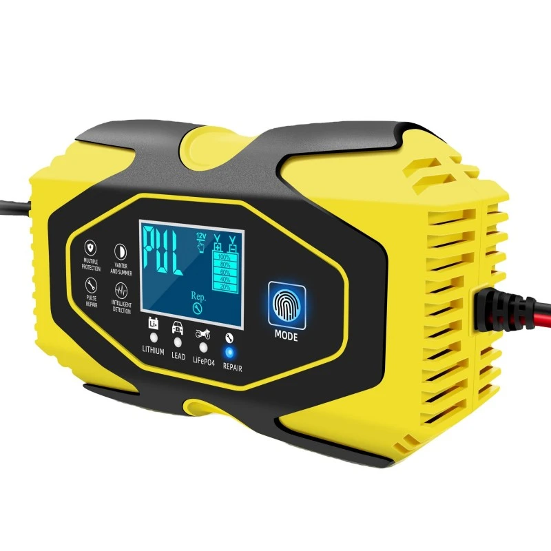 12V 24V motociklo automobilio akumuliatoriaus įkroviklis