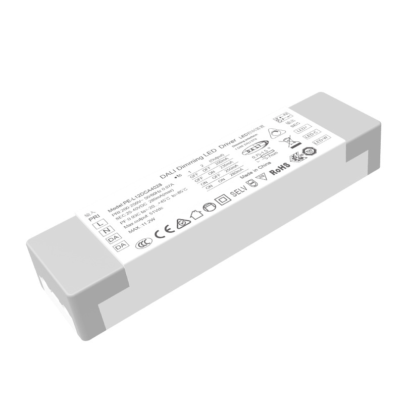 12W pastovios srovės DALI CCT pritemdoma LED tvarkyklė