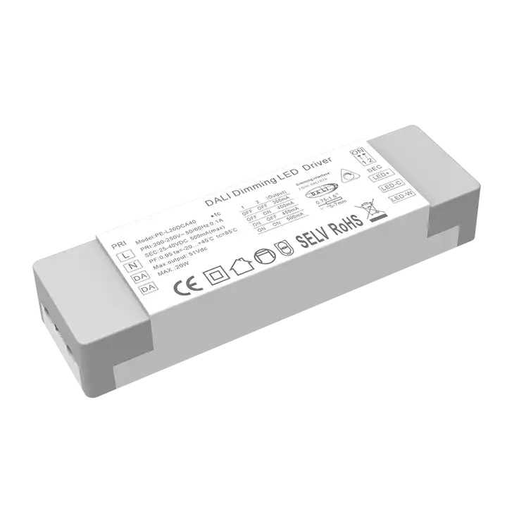 20 W nuolatinės srovės DALI CCT pritemdoma LED tvarkyklė
