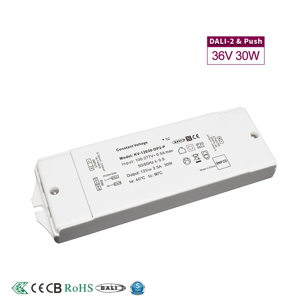 36V pastovios įtampos 30W DALI pritemdoma LED tvarkyklė