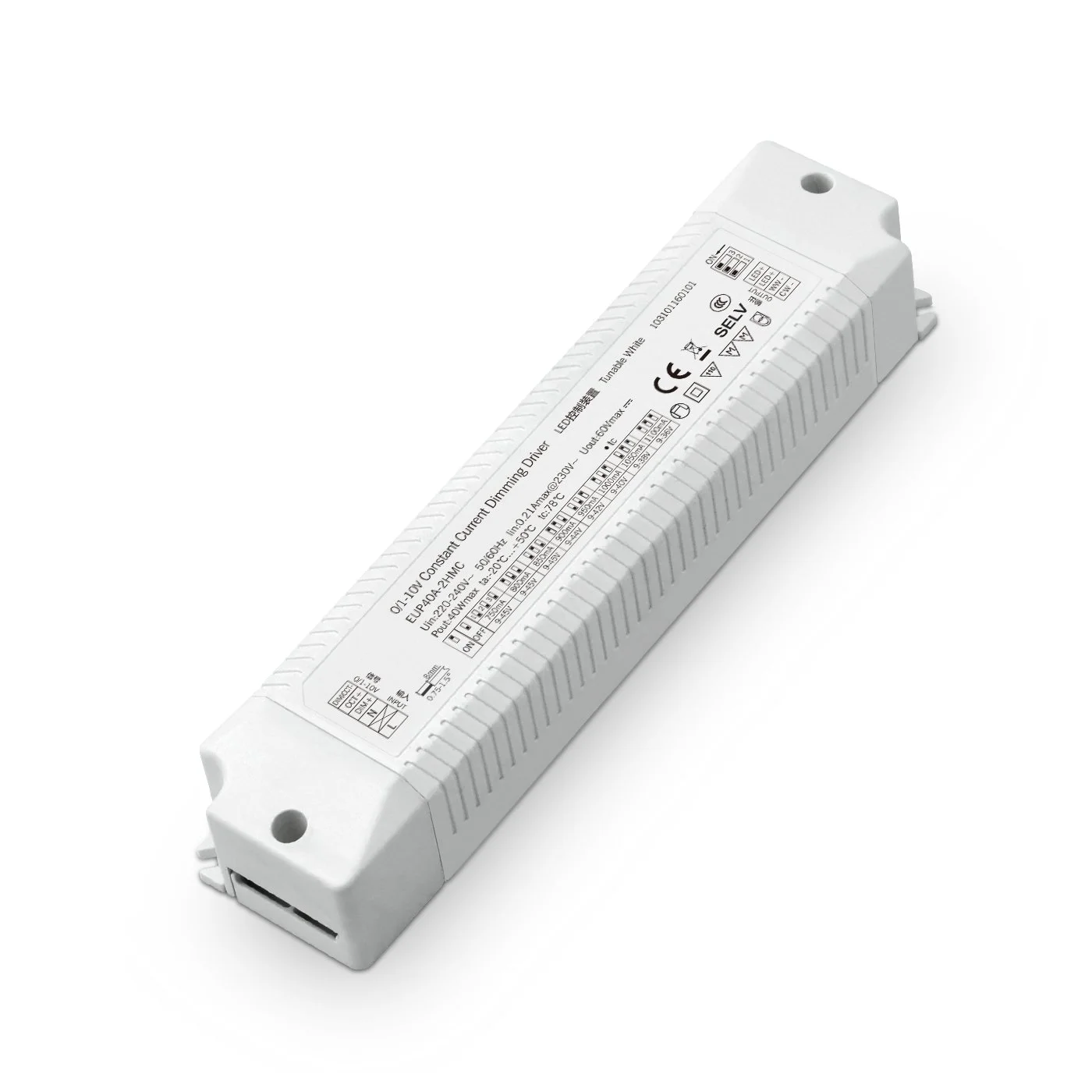 40W 0-10V pastovios srovės CCT pritemdomas LED tvarkyklė