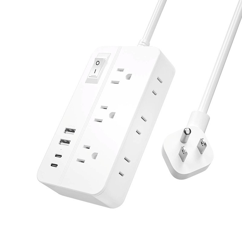 6 Outlets JAV galios juosta
