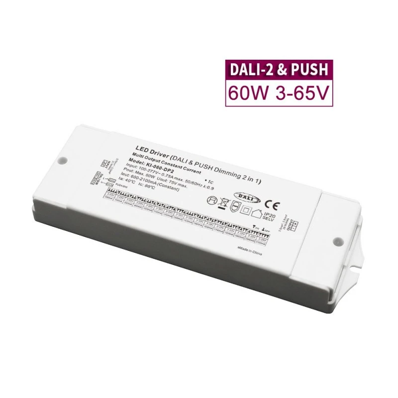 60 W nuolatinės srovės DALI pritemdoma CCT LED tvarkyklė