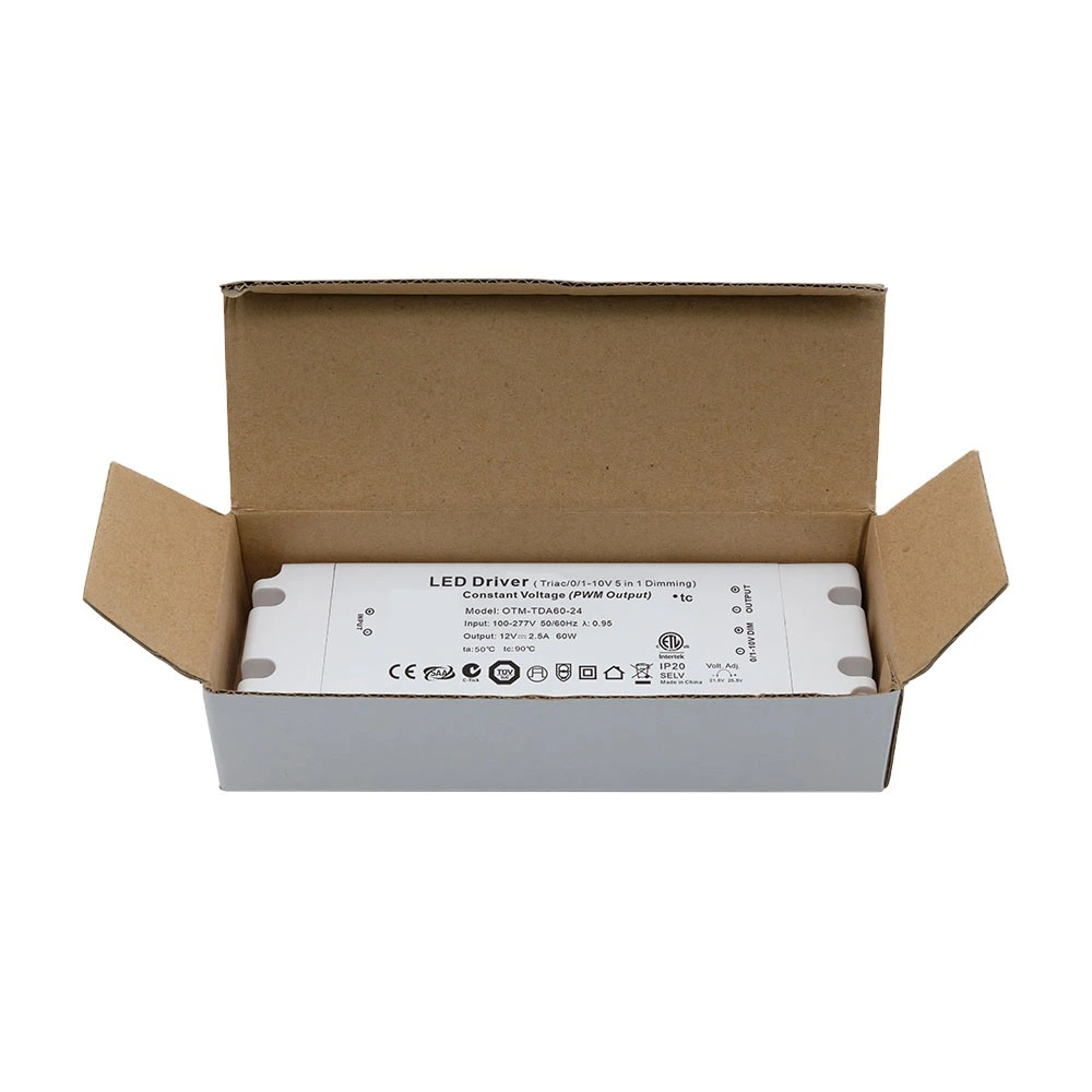 60 W nuolatinės įtampos itin plonas triaknis pritemdomas LED tvarkyklė