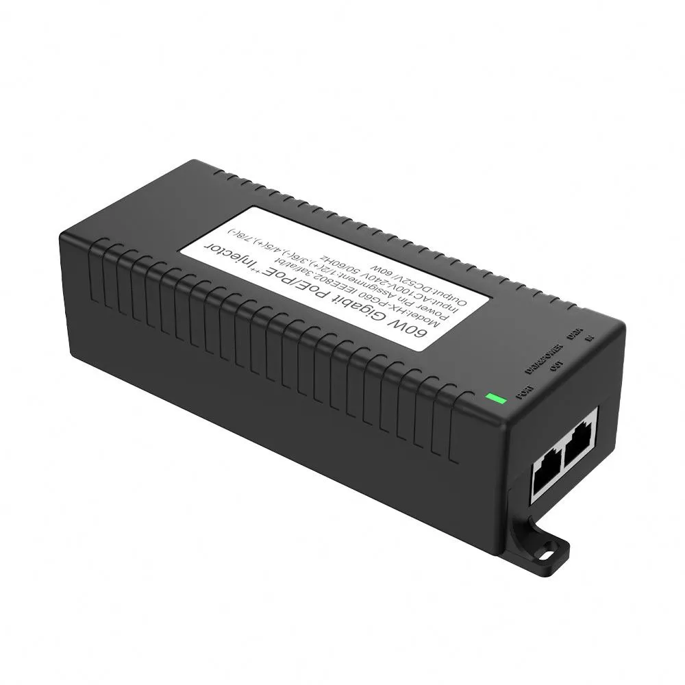60 W stalinis POE purkštukas su IEEE802.3AF/AT/BT